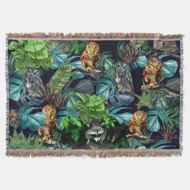 Night-live party celebration themes throw blanket (Front)