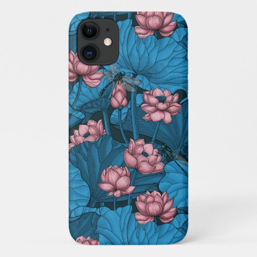 Night lotus garden iPhone 11 case