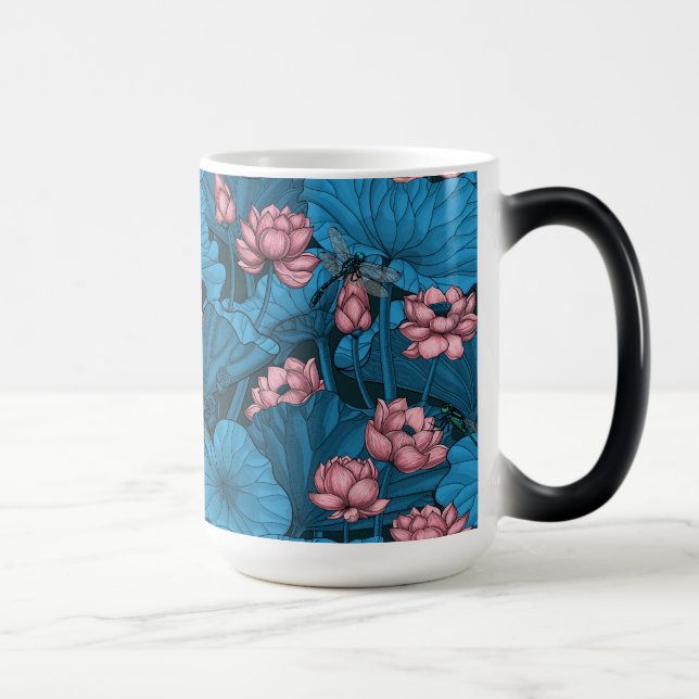 Night lotus garden color morph mug  (Right)