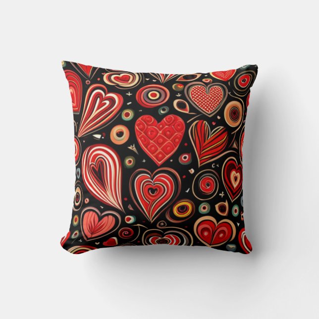 Night Love Throw Pillow (Front)