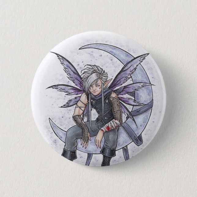Night Lover Fairy Button (Front)