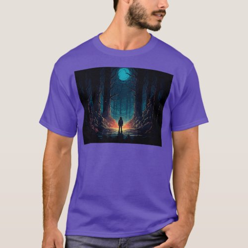 Night Magic Forest T_Shirt