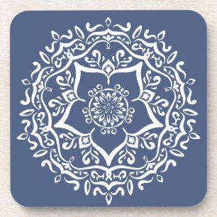 Night Mandala Beverage Coaster