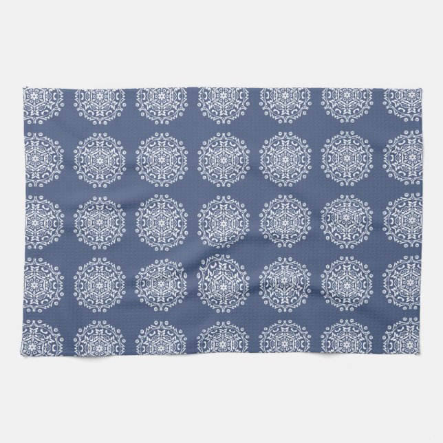 Night Mandala Kitchen Towel (Horizontal)