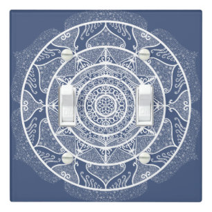Night Mandala Light Switch Cover