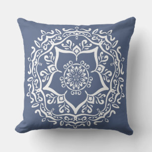 Night Mandala Outdoor Pillow