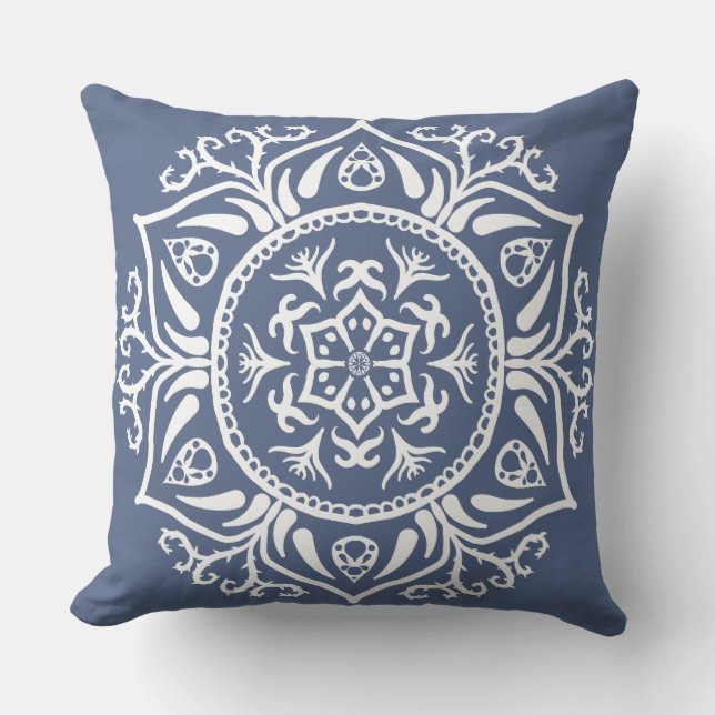 Night Mandala Outdoor Pillow (Front)