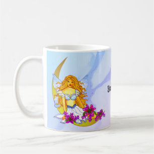 Night moon dream fairy coffee mug