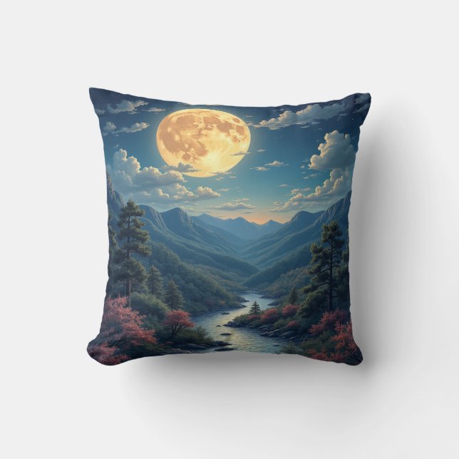 night moon pillow cushion (Front)