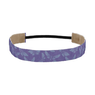 night moth butterflies background athletic headband