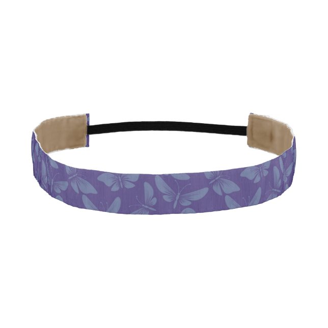 night moth butterflies background athletic headband (Front)