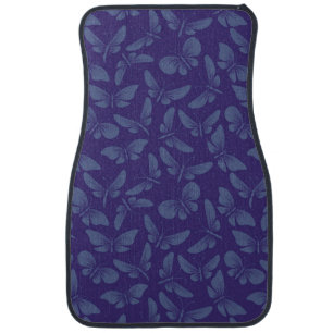 night moth butterflies background car mat
