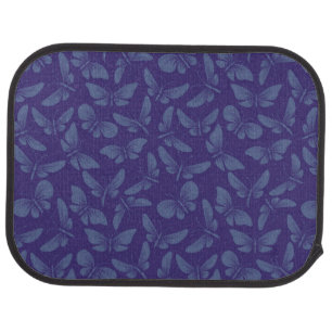 night moth butterflies background car mat