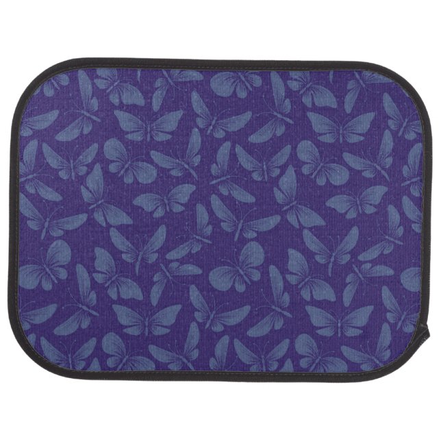 night moth butterflies background car mat (Rear)