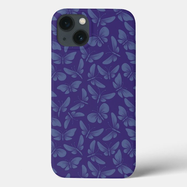 night moth butterflies background Case-Mate iPhone case (Back)