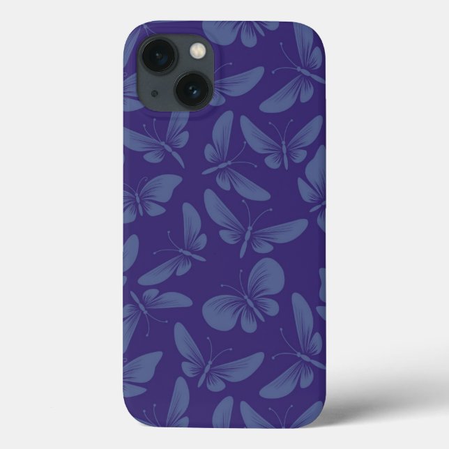 night moth butterflies background Case-Mate iPhone case (Back)
