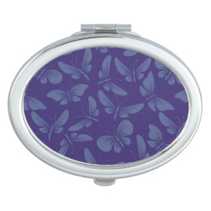 night moth butterflies background compact mirror