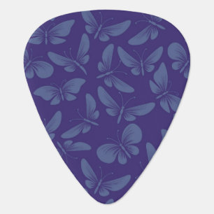 night moth butterflies background guitar pick
