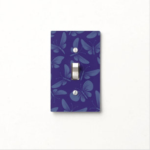 night moth butterflies background light switch cover