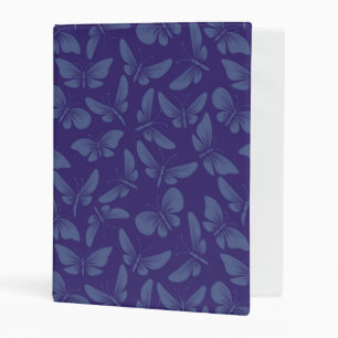 night moth butterflies background mini binder