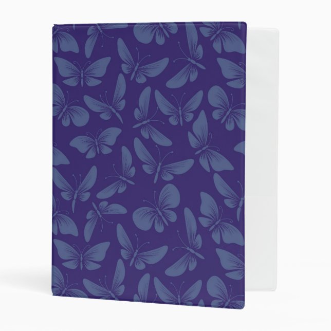 night moth butterflies background mini binder (Front/Inside)
