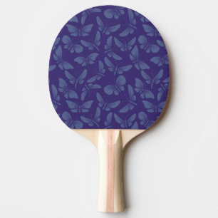 night moth butterflies background Ping-Pong paddle