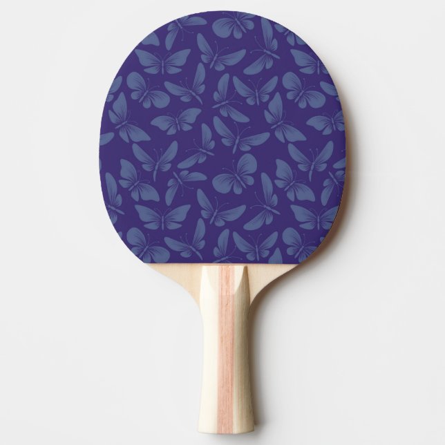 night moth butterflies background Ping-Pong paddle (Front)