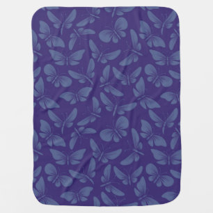 night moth butterflies background stroller blanket