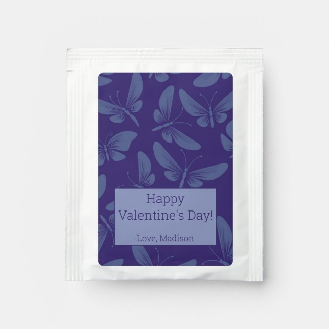 night moth butterflies background tea bag drink mix (Front)