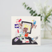 Night & Nap Drawing The Cat and The Tasmanian Wolf (Standing Front)