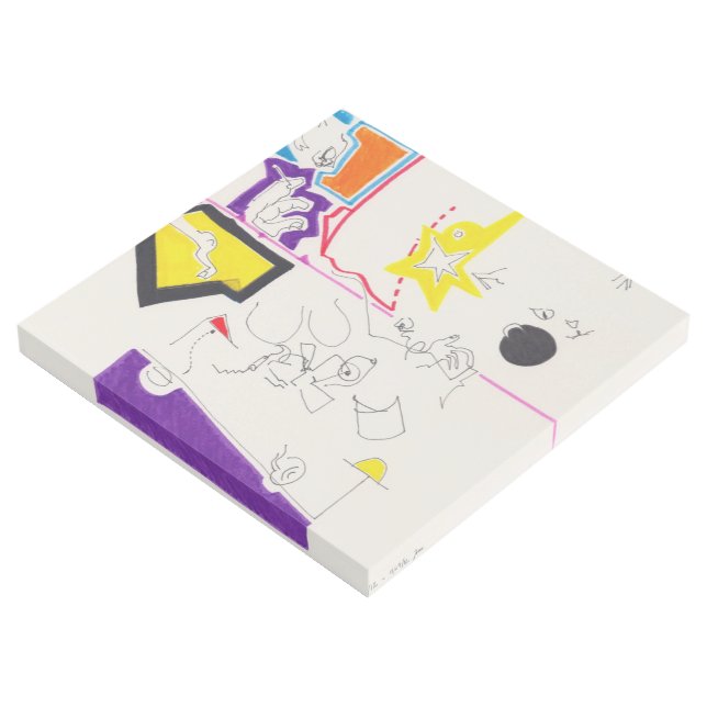 Night & Nap Drawings 02 by Pascale Baud Gallery W Gallery Wrap (3/4)