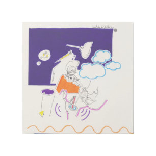 Night & Nap Drawings 11 She looked at her palm GW Gallery Wrap