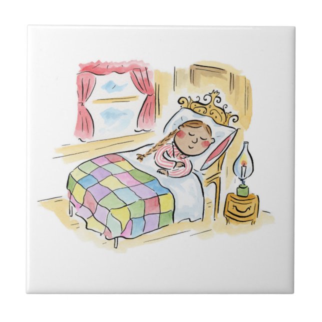 Night Night Ceramic Tile (Front)