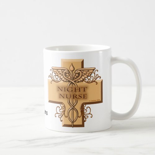 Night Nurse Caduceus custom name Mug