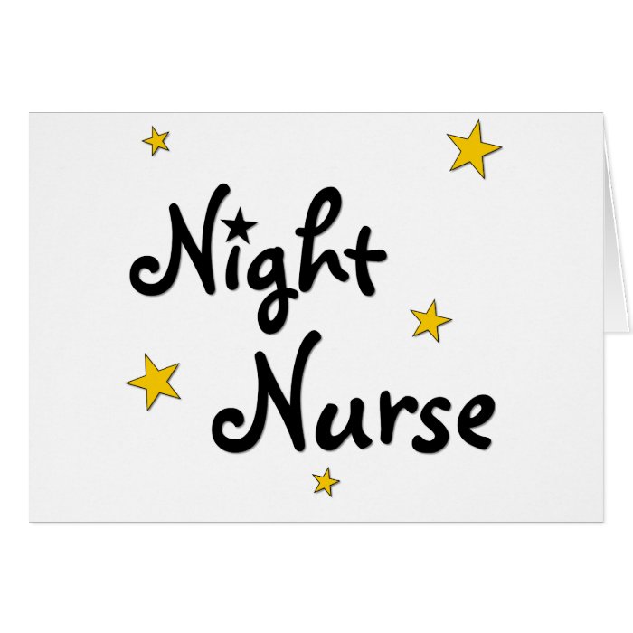 Night Nurse Greeting Card