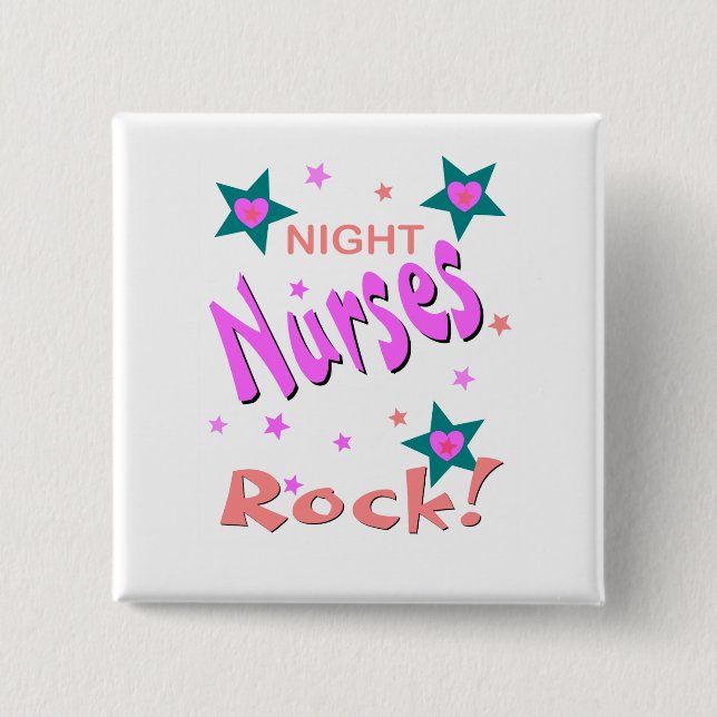 Night Nurses Rock Button (Front)