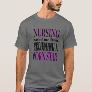Night Nursing Funny Registered Nurse RN LPN CNA ER T-Shirt