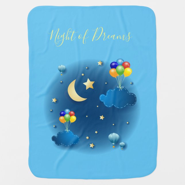 Night of Dreams Baby Blanket (Front)
