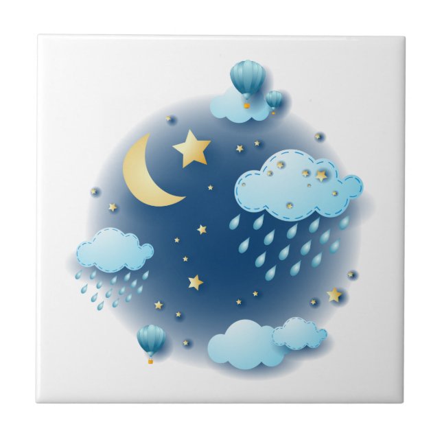 Night of Dreams Ceramic Tile (Front)