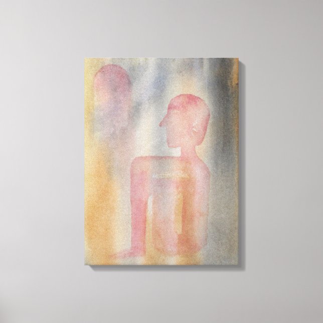 Night Of Red Moon Watercolor Print (Front)