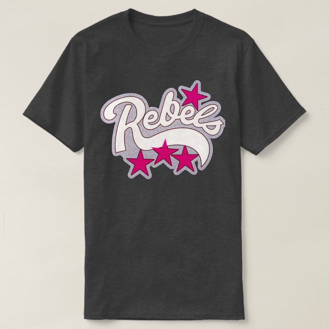 Night of the Comet Rebels Cheerleading Uniform Pat T-Shirt (Design Front)