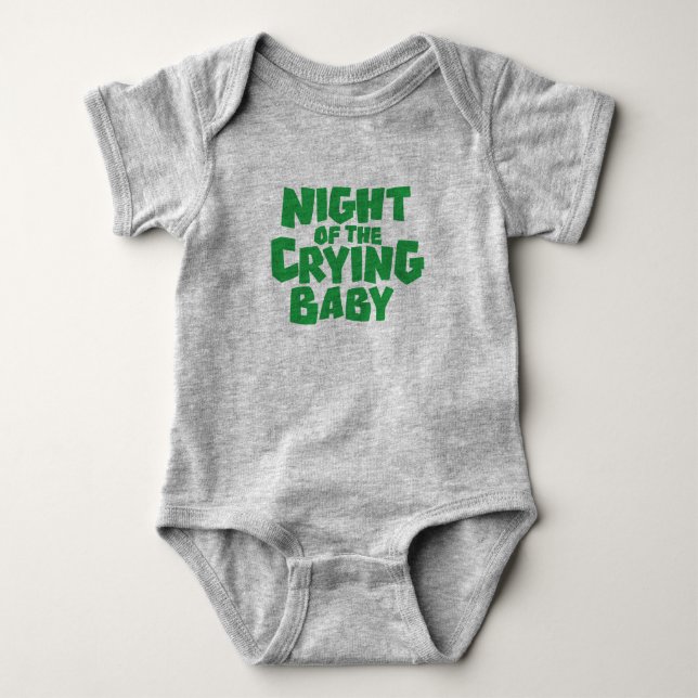 Night of the Crying Baby T-Shirt Design Baby Bodysuit (Front)