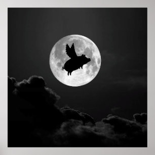 night of the flying pig - 20" x 24" poster