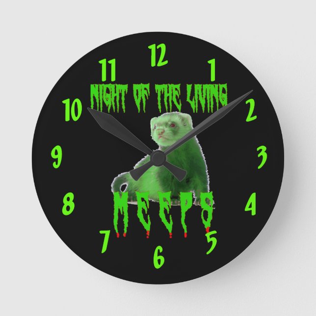 night of the living meeps round clock (Front)