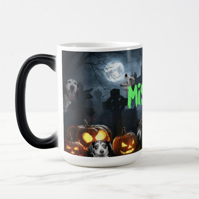 Night of the Living Misfit Hounds - Morphing Mug (Left)