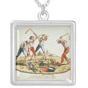 Night of the Patriotic Delirium Silver Plated Necklace
