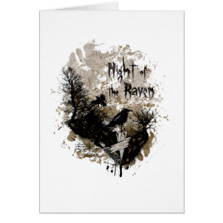 night of the raven affected design cards