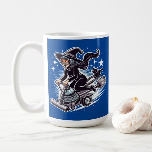 Night of the Turbo Witch Halloweens Techy Tale Coffee Mug