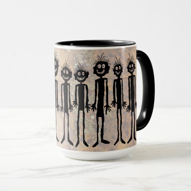 Night of the Walking Gigglers Petroglyph Mug (Front Right)