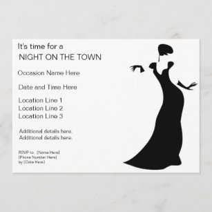 Night on the Town Invitations